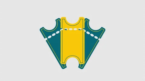 Ticket animation. Video stock 171724347