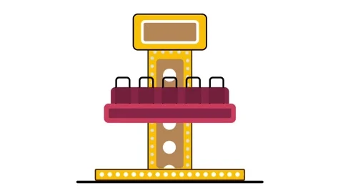 Ticket Booth Charm Stock Footage 335631276