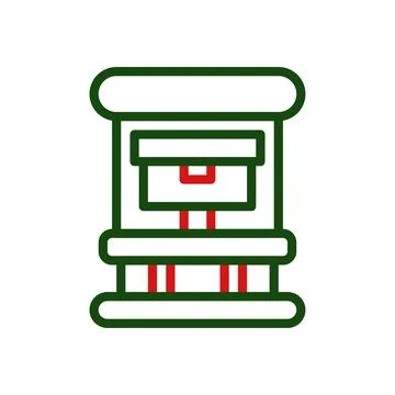 Ticket booth icon. Concept of event, entertainment, and purchase. Stock Illustration