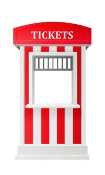 Ticket booth Stock Illustration