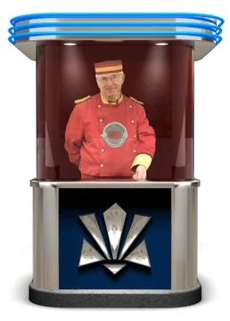 Ticket booth Stock-Fotos