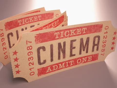 Ticket Cinema Stock Illustration