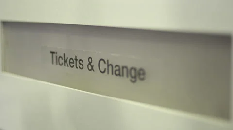 Ticket Collection from machine Stock Footage 40534956