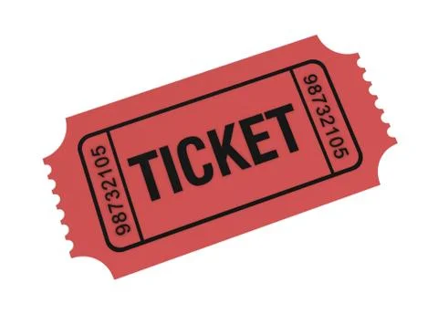 Ticket concept 3d illustration Stock Illustration