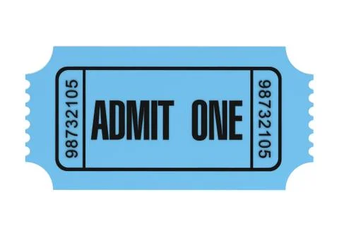 Ticket concept 3d illustration Stock Illustration