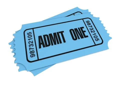 Ticket concept 3d illustration Stock Illustration