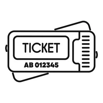 Ticket counter device with display showing number Stock Illustration