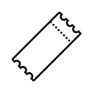 Ticket - coupon icon vector design template Illustrazione stock