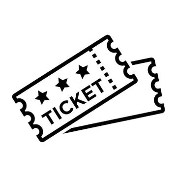 Ticket - coupon icon vector design template Illustrazione stock