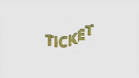 TICKET Stock Footage 307982220