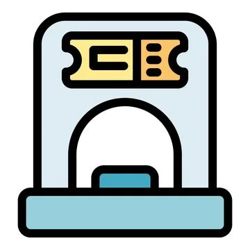Ticket gate showing a valid ticket for access control Stock Illustration