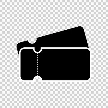 Ticket icon admit one flat on white background vector illustration Stock Illustration