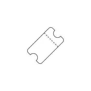 Ticket Icon Design Template Elements Stock Illustration