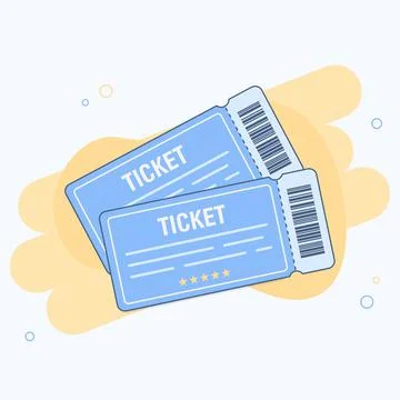 Ticket icon. Flat design style modern vector illustration Stock Illustration