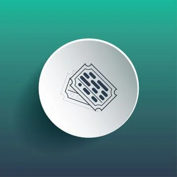 Ticket icon Stock Illustration