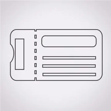 Ticket icon Stock Illustration