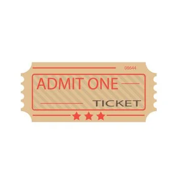 Ticket icon. Stock Illustration