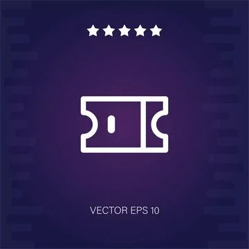 Ticket  icon Illustrazione stock