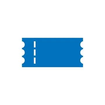 Ticket icon logo design template isolated illustration Stock Illustration