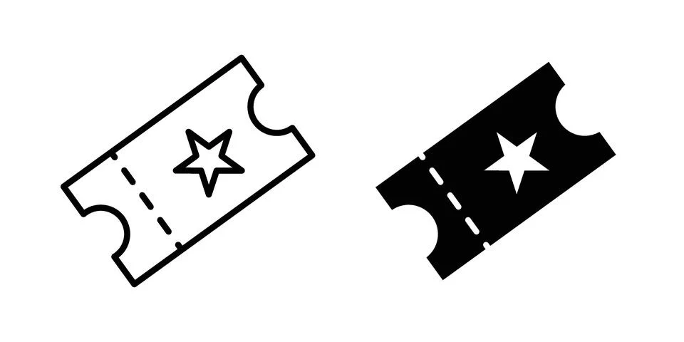 Ticket icon vector design illustrations 스톡 일러스트