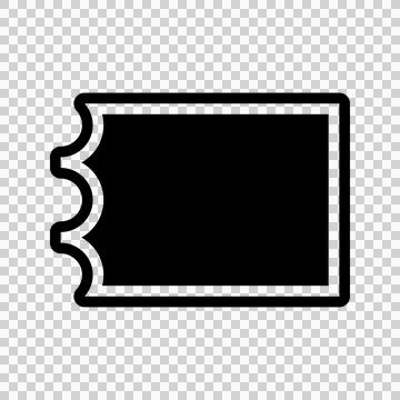 Ticket Icon Vector. Flat design style eps 10 Stock Illustration