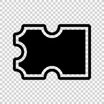 Ticket Icon Vector. Flat design style eps 10. Can be used for mobile apps, websi Stock Illustration
