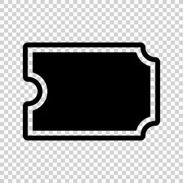 Ticket icon vector illustration. Flat design style eps 10. Can be used for mobil Stock Illustration