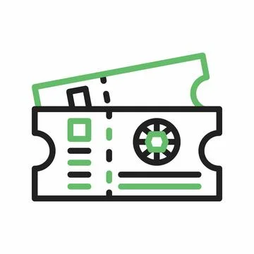 Ticket icon vector image. Stock-Illustration