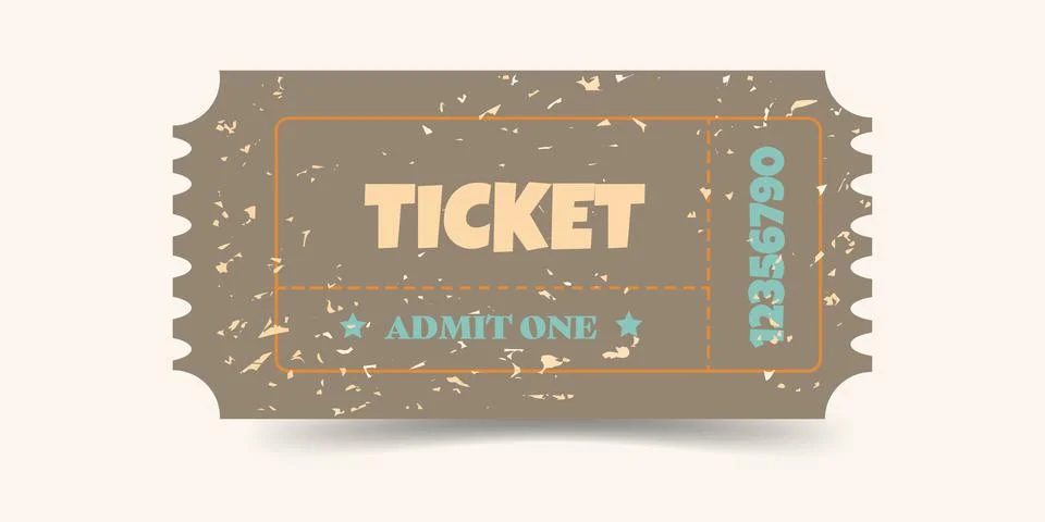 Ticket Illustrazione stock