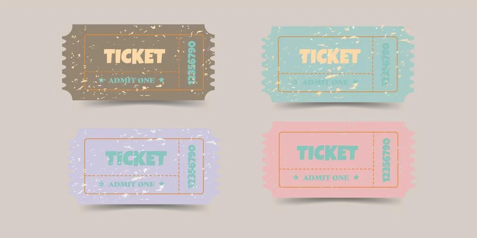 Ticket Stock Illustration