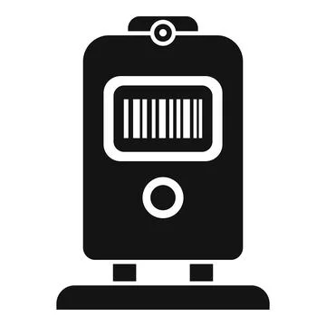 Ticket label app icon simple vector. Quick sign response Illustrazione stock