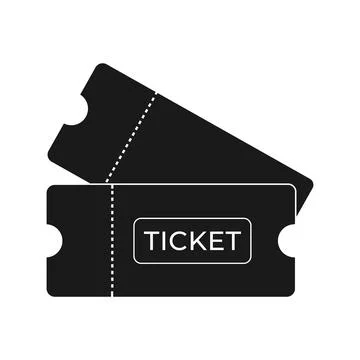 Ticket line art Stock Illustration