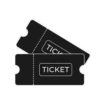 Ticket line art Stock Illustration