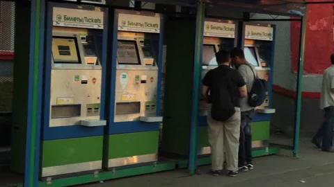 The ticket machine Stock Footage 69157372