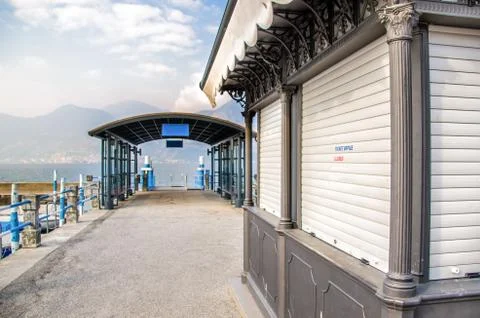 Ticket office closed Stock Photos