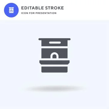 Ticket Office icon vector, filled flat sign, solid pictogram isolated on white Illustrazione stock