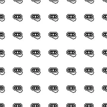Ticket seamless pattern. Vector Stock Illustration