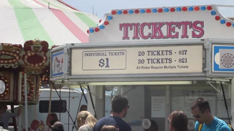 Ticket Stand Stock Footage 27815311
