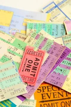 Ticket stubs Stock Photos