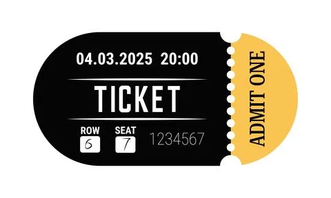 Ticket template Stock Illustration