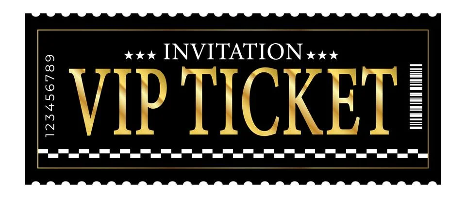 Ticket Vector Design Template For Concert, Event, Party, Festival , Invitat.. Stock Illustration