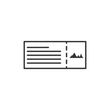 Ticket vector graphic design illustration Stock Illustration