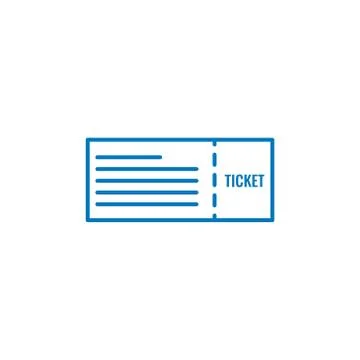 Ticket vector graphic design illustration Illustrazione stock