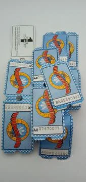 Tickets of The Game Machine Stock-Fotos