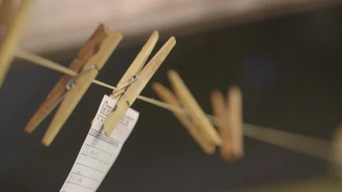 Tickets hanging in restaurant kitchen Stock Footage 104881585