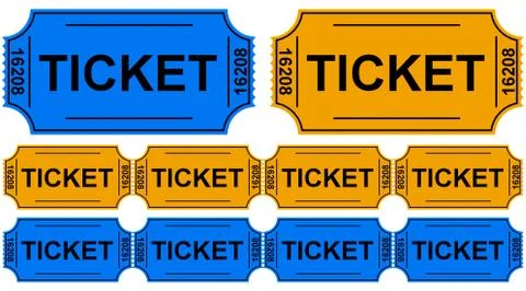 The tickets Stock Illustration