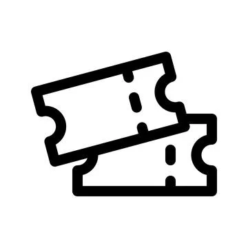 Tickets line icons. Vector graphics Stock Illustration