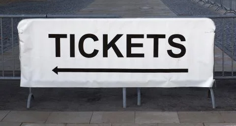 Tickets sign Stock Photos