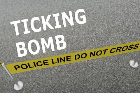 Ticking Bomb concept Stock Illustration