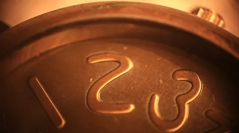 Ticking clock with numerals Stock Footage 62788321